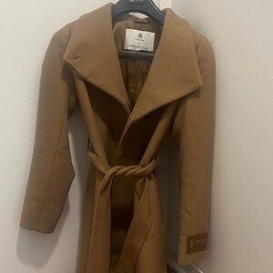Babaton Camel Wool Blend Coat